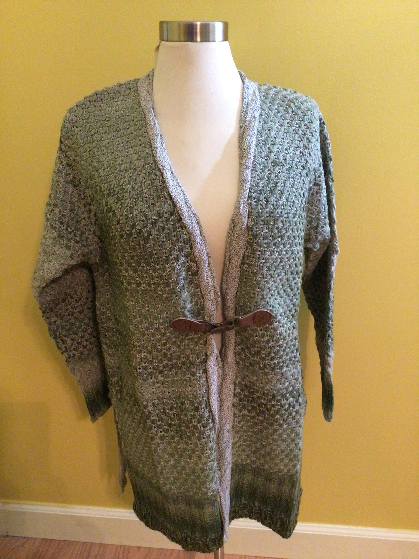 Long Sleeve Cardigan Sweater - Sage